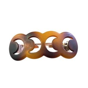 Tortoise Shell Geometric Design Barrette